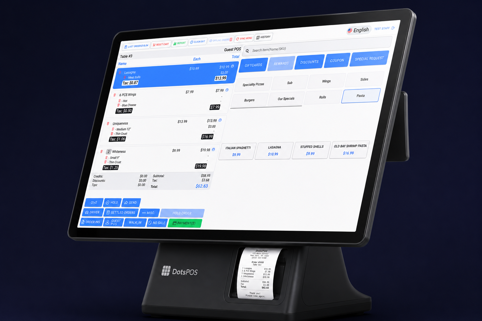 DotsPOS modern point of sale terminal